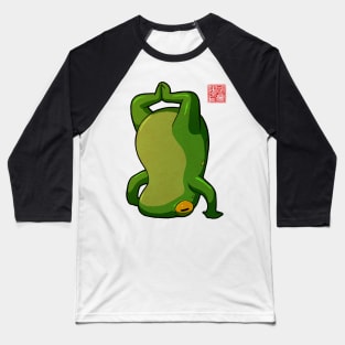 yoga frog headstand pose Baseball T-Shirt